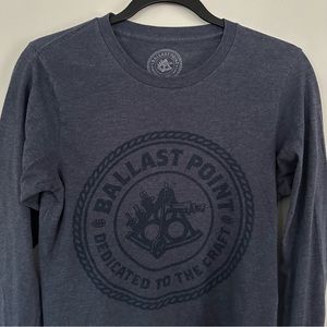 Ballast Point Brewing Beer San Diego Blue Long Sleeve T-Shirt Size Small